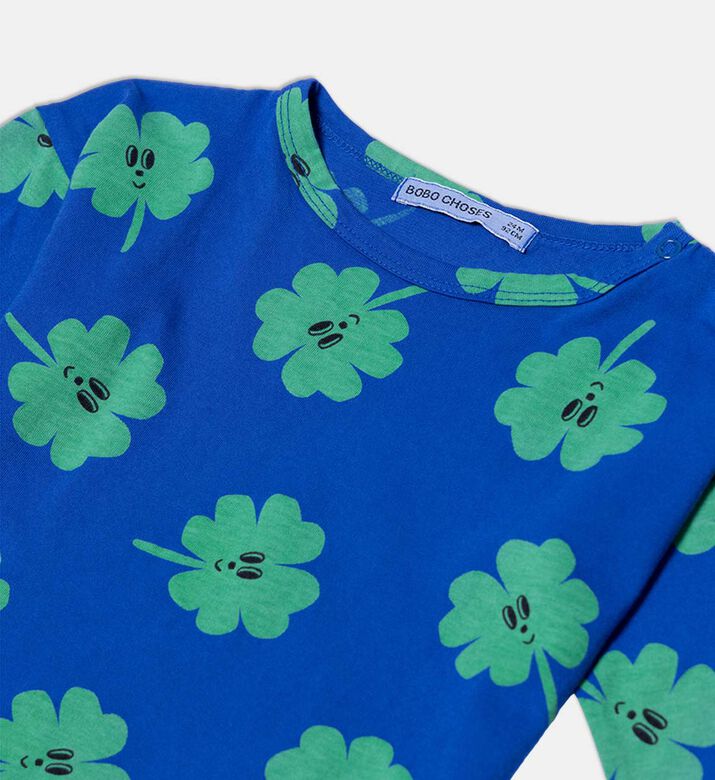 Bobo Choses All-over Four-leaf Clover Pattern Long-sleeve T-shirt, Packshot View Bobo Choses All-over Four-leaf Clover Pattern Long-sleeve T-shirt, Packshot View