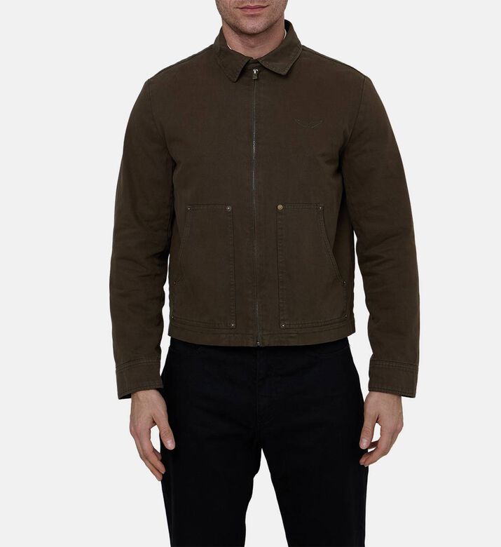 Lonnice Cotton Dyed Bomber Jacket
