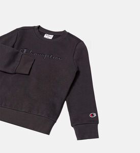 سويت شيرت بياقة مستديرة بمزيج قطن