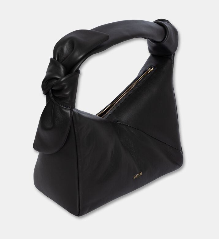 Patou Bonbonette Bow-knot Handle Bag, Black, Packshot View