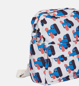 Bobo Choses All-over Dogs Pattern Front-zip Pocket Backpack, Packshot View