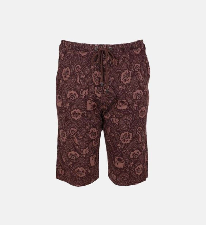 Modal Printed Elastic-waist Short