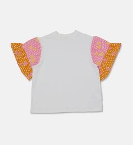 Stella McCartney Ruffle Layered-print Sleeve T-shirt, Packshot View