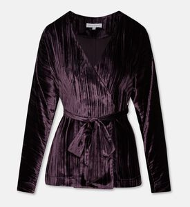 Carter and White Perrine Velvet Tie Blouse, Packshot View