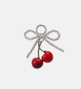StickyBestie Charm Cherry Pearl, Silver, Packshot View