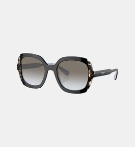 Gradient Round Frame Sunglasses 54
