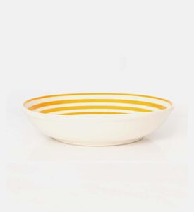 Easy Life Ceramic Color Mix Round-shape Bowl, Yellow, Packshot View