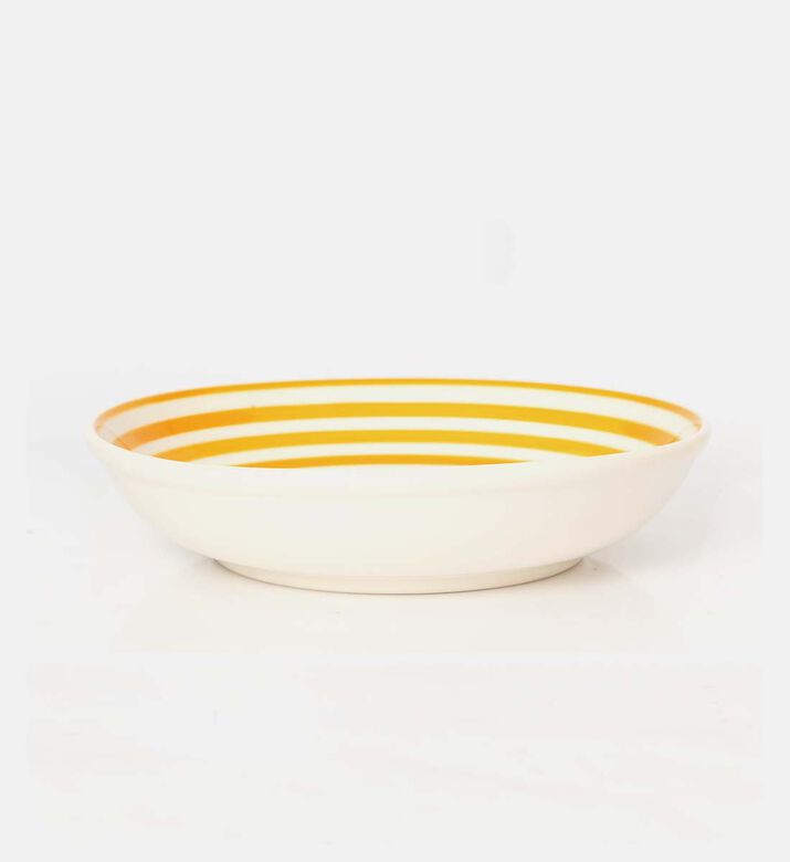 Easy Life Ceramic Color Mix Round-shape Bowl, Yellow, Packshot View