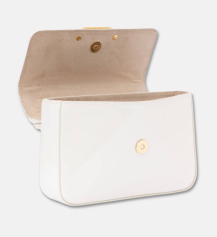 Luisa Spagnoli Inante Gold-tone Hardware Bag, White, Packshot View