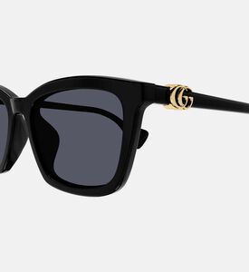 نظارة شمسية بعدسات داكنة بإطار أسيتات 55