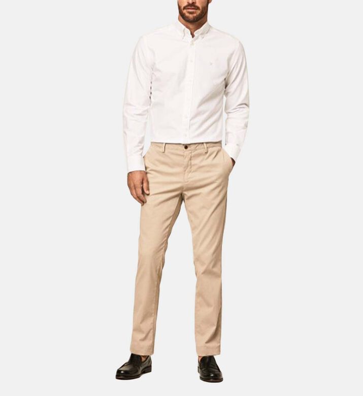 قميص بأزرار من قطن أكسفورد المغسول