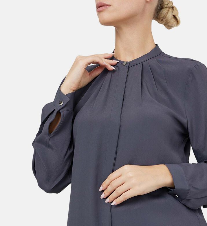 Mandarin Collar Blouse