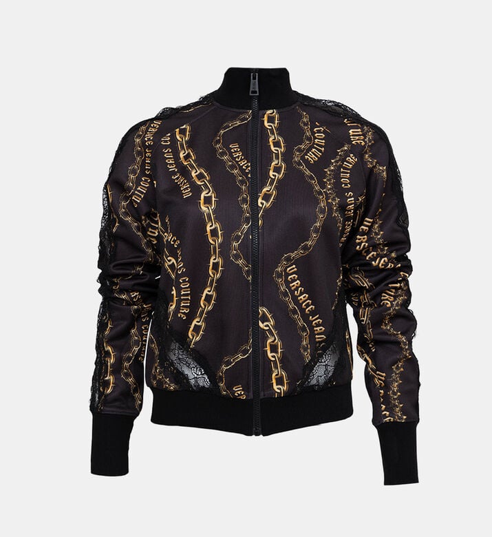 Chain Couture Lace Zip Sweatshirt Chain Couture Lace Zip Sweatshirt