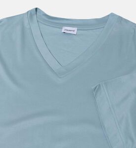 Lyocell V-neck Short Sleeve T-shirt Lyocell V-neck Short Sleeve T-shirt