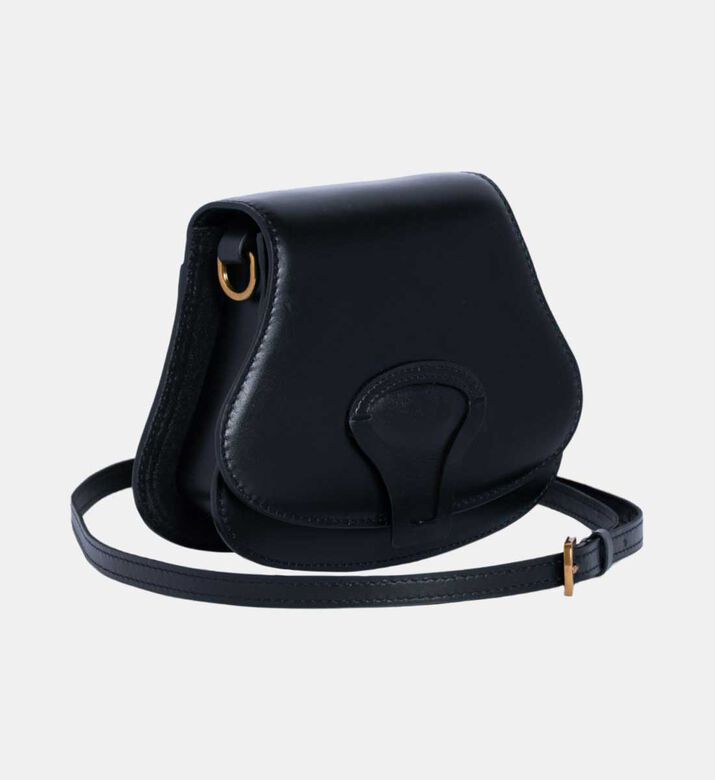 Amber Hardware Leather Mini Shoulder Bag