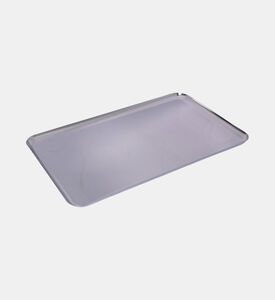 صينية مستطيلة من الفولاذ المقاوم للصدأ