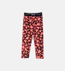 بنطال ليكرا بطبعة فراشة