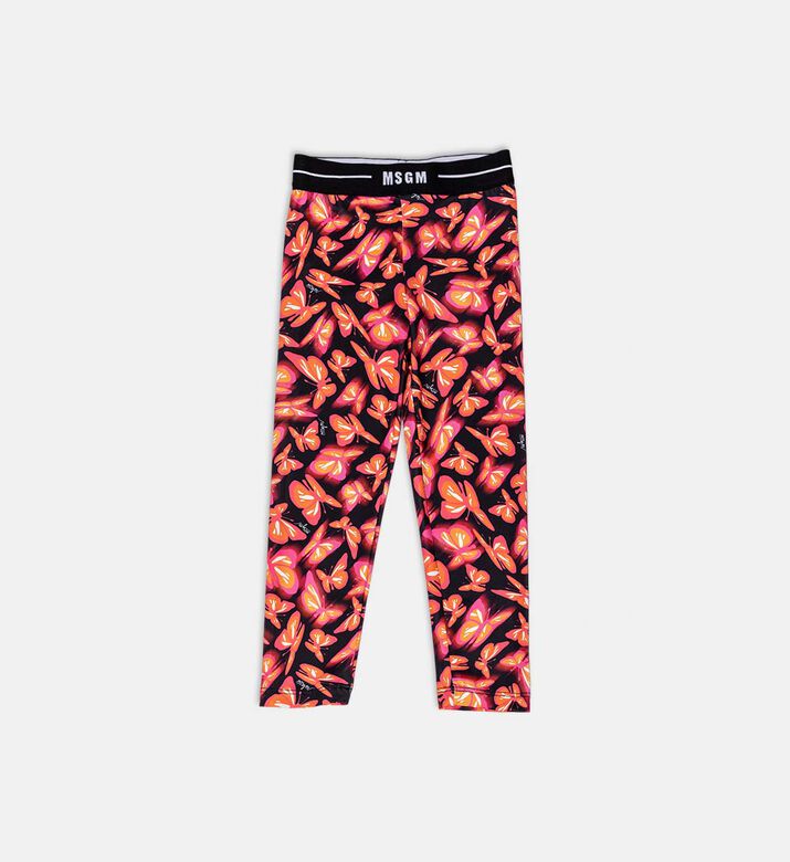 Butterfly-print Lycra Legging
