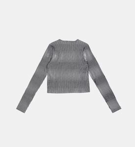 Stripped Assymetric Neck Blouse Stripped Assymetric Neck Blouse