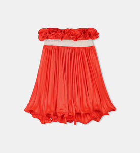 تنورة بطيات مكشكشة