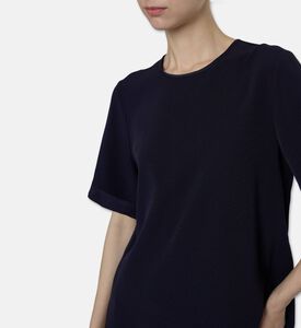 Beatrice B Short-sleeve Relaxed-fit Blouse, Model View