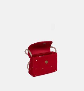 Tulle Hand-embroidered Crystal Handle Bag