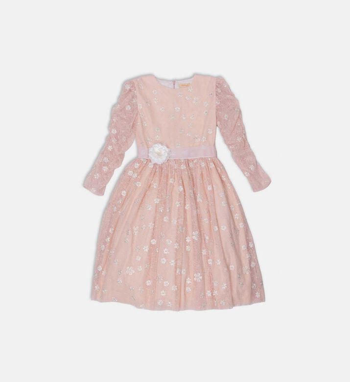 Sparkling Floral Lace Dress