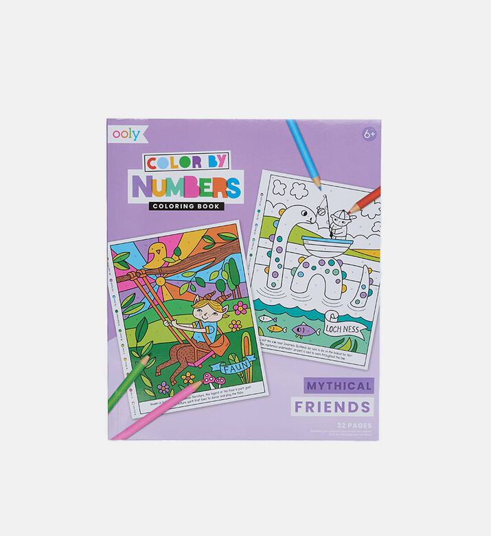 Mythical Friends Color By Numbers Coloring Book