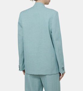 Lomg-sleeve Shawl Collar Blazer