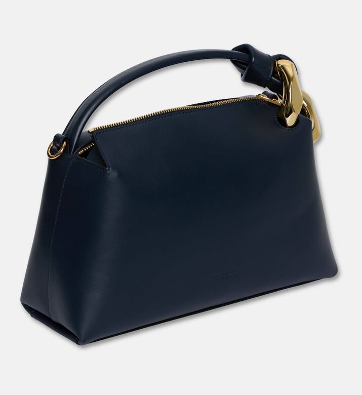 JW Anderson Corner Canvas Top Handle Bag, Navy, Packshot View