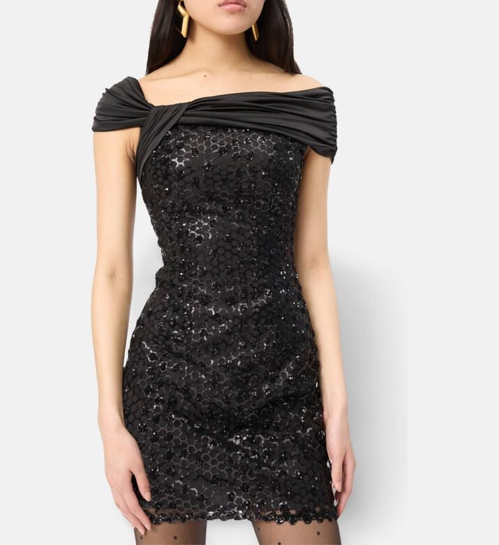 Rotate Dress Sequins, Model View