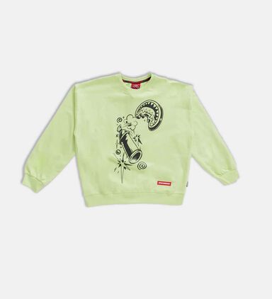 Comic Shark Over Sweatshirt