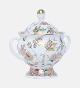 وعاء سكر بفروع ذهبية