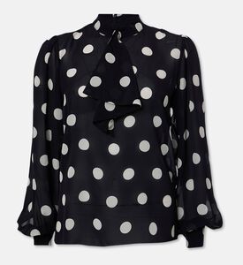 The Kooples Polka Dot-print Long-sleeve Blouse, Packshot View