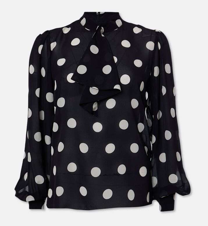 The Kooples Polka Dot-print Long-sleeve Blouse, Packshot View
