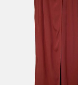 Marocain Crepe Crossover Maxi Dress