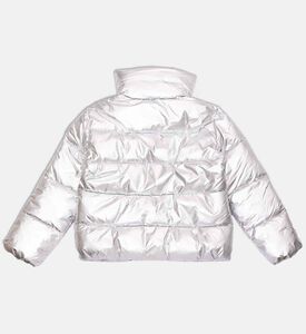 Save the Duck Zip Fastening High Neck Cropped Jacket, Packshot View