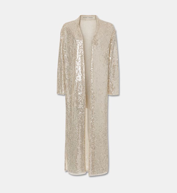 Forte-Forte Sequin-embellished Dustcoat, Packshot View
