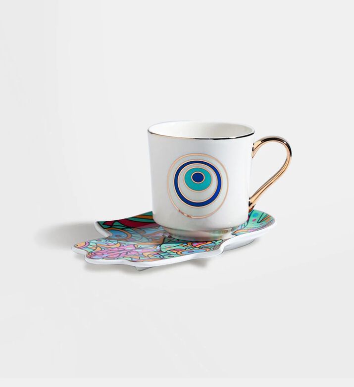 Home Deco and More Eye Cup Hamsa Tray 2-piece Set, Packshot View
