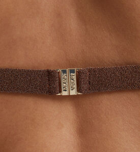 North Knitted Metallic Triangle Bikini