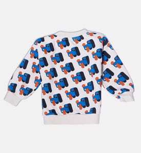 Bobo Choses All-over Dog-print Ribbed Cuffs Sweatshirt, Packshot View