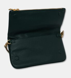 Zadig et Voltaire Rock Grained Leather Clutch, Green, Packshot View