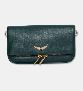 Zadig et Voltaire Embellished Logo-detail Crossbody Flap Bag, Green, Packshot View