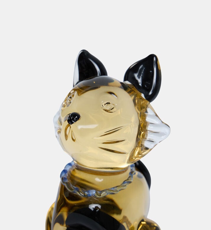 منحوتة قطة كريستالية ملكية