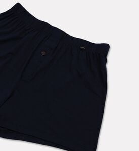 Hanro Logo-detail Elasticated Knit Boxers, Navy, S, Packshot View