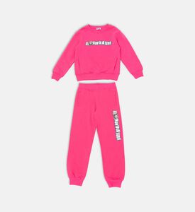 Cotton Logo-print Long-sleeve Set