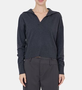 Cashmere Yarn Polo Top Cashmere Yarn Polo Top