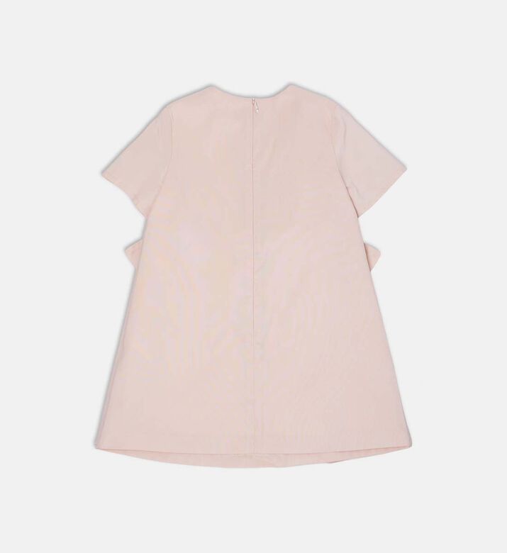 Ruffle Short-sleeve Flared Dress