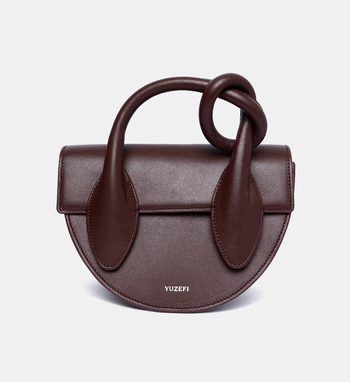Pretzel Mini Crossbody Leather Bag