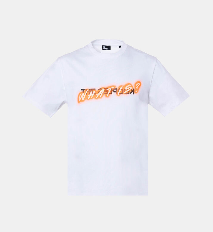 What Is Noir Cotton Crewneck T-shirt